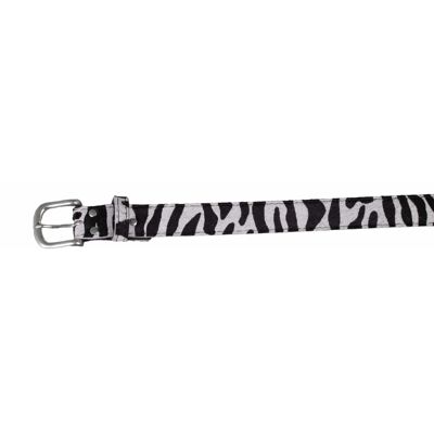 Cowhide Belt 30801 | Zebra print | Size: 85