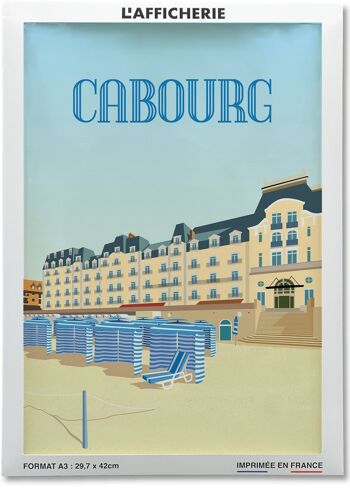 Affiche illustration de la ville de Cabourg 2
