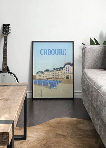 Affiche illustration de la ville de Cabourg 4