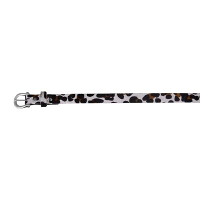 Cowhide Belt 20801 | Panther print | Size: 85