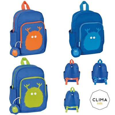 Little monster children's backpack - Boys/girls 2-4 years - Blue