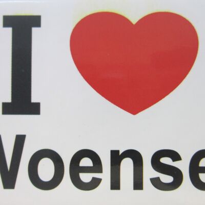 Imán de nevera I Love Woensel