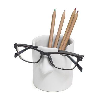 Porte-crayons et porte-lunettes, M. Tidy, blanc
