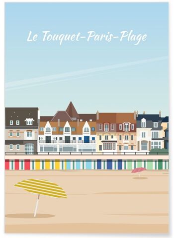 Affiche illustration Le Touquet-Paris-Plage 1