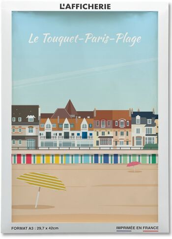 Affiche illustration Le Touquet-Paris-Plage 2