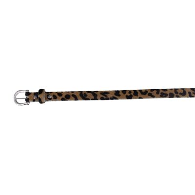 Rindsledergürtel 20801 | Leopardenmuster | Größe: 85