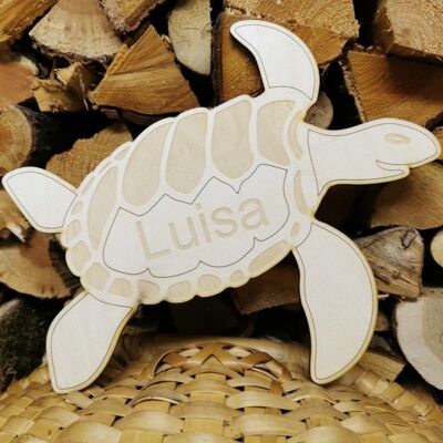 Holz Schilder für Kinder Türen - Schildkröte