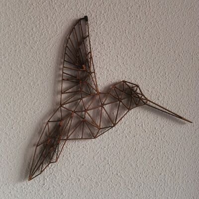 Holz Wanddeko "Tiere" - Kolibri