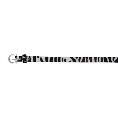 Cintura in vacchetta 20801 | stampa zebrata | Dimensioni: 85