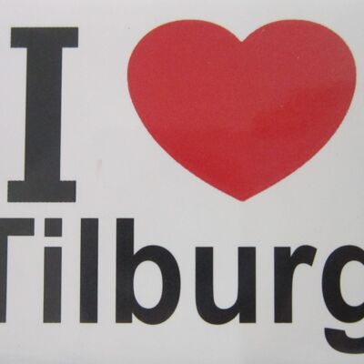 Imán de nevera I Love Tilburg