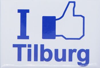 Aimant de réfrigérateur J'aime Tilburg 1