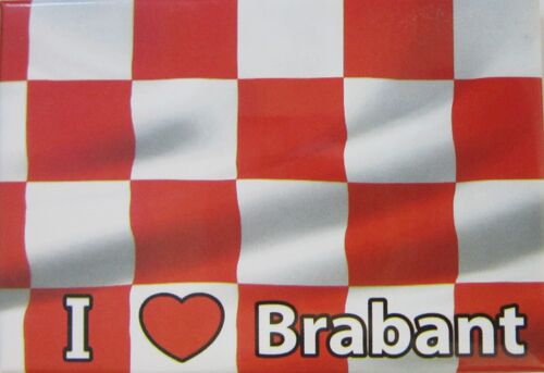 Fridge Magnet Flag with I love Brabant