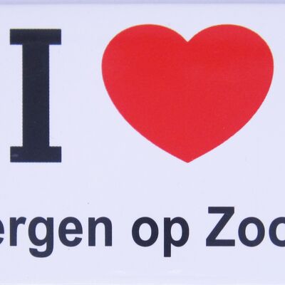 Imán de nevera I Love Bergen op Zoom