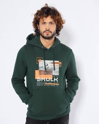 Sweat à capuche Ride - Vert 1