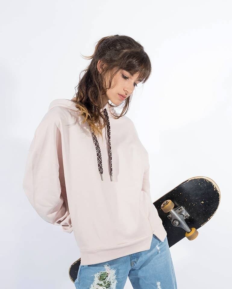 Felpa con cappuccio non - rosa