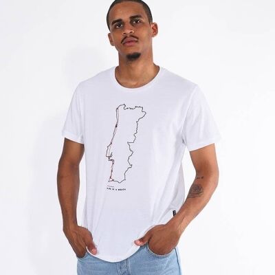 T-Shirt Plage - Blanc