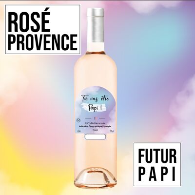 Gift wine "Papi" - IGP Mediterranean ROSE 75cl