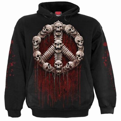 WAR KILLS - Sudadera negra con capucha