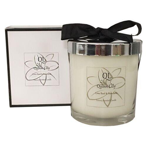 Lime Basil and Mandarin Scented Luxury Candle