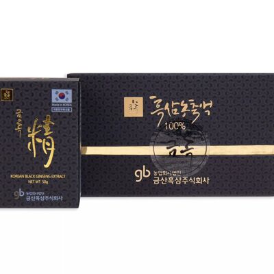 Koreanischer schwarzer Ginseng-Extrakt Box 2 Flaschen 50g