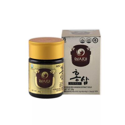 Extracto de ginseng rojo coreano Botella dorada 50g
