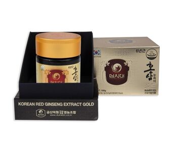 Korean Red Ginseng Extract Gold bottle 100g 8