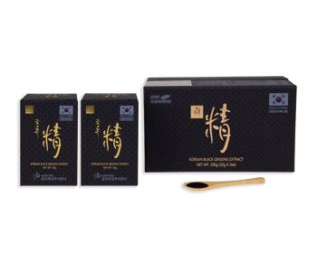 Ginseng Negro Coreano Extracto caja 2 frascos 50g 2