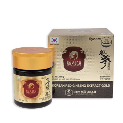 Ginseng Rojo Coreano Extracto Gold frasco 100g