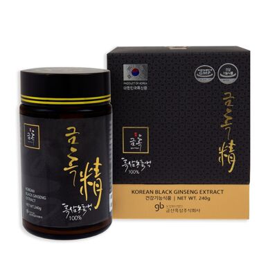 Ginseng negro coreano - botella de extracto de 240 g