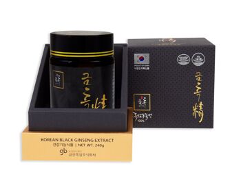 Ginseng Negro Coreano Extracto frasco 240g 7