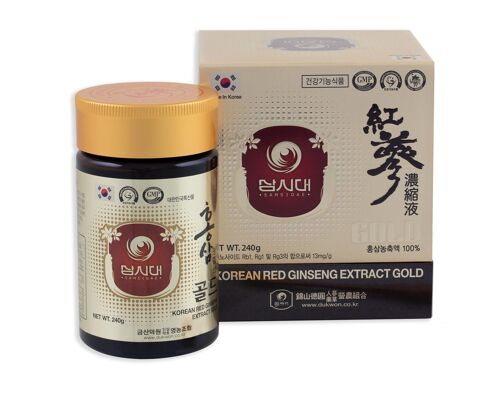 Ginseng Rojo Coreano Extracto Gold - frasco 240g