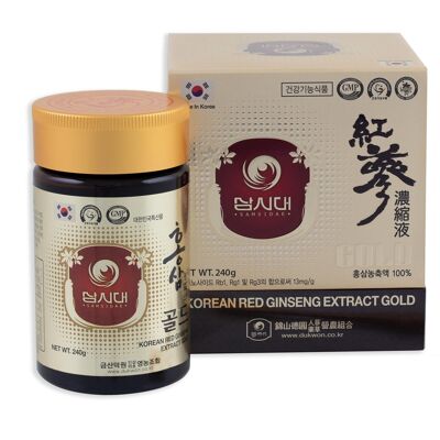 Ginseng Rojo Coreano Extracto Gold - frasco 240g