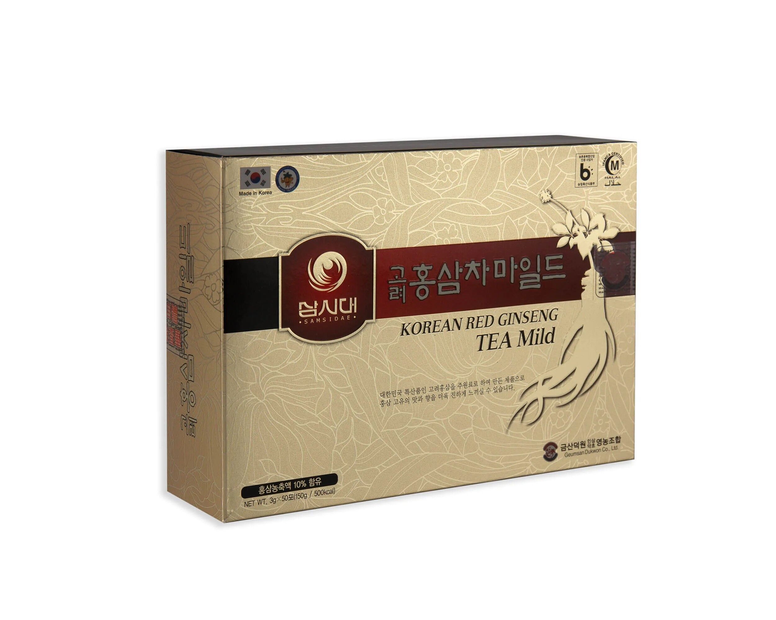 Té de ginseng rojo coreano - 50 bolsas