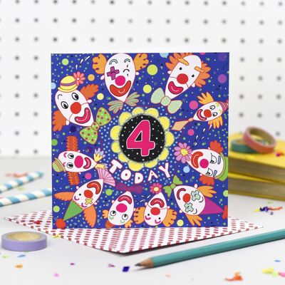 'Four Today' Birthday Card