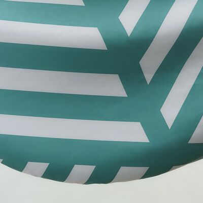 Picnic blanket - extra large round towel - greenwich green