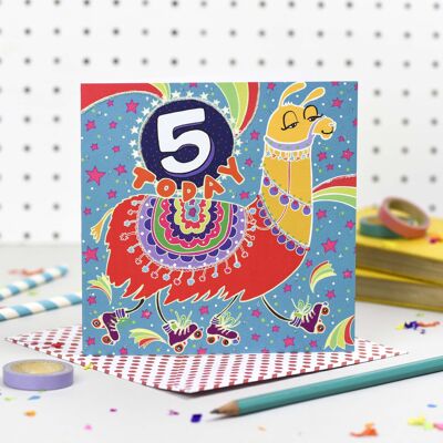 "Fünf heute" Geburtstagskarte