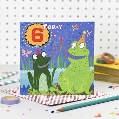 'Six Today' Birthday Card