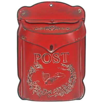 "Post" Mail Box, Red