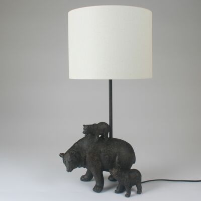 BEAR FAMILY LAMP W BABY