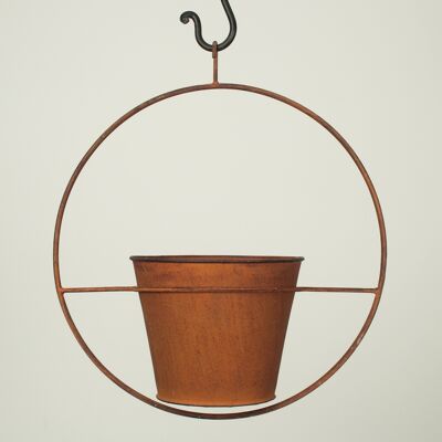 Round Plant Holder hanging w pot