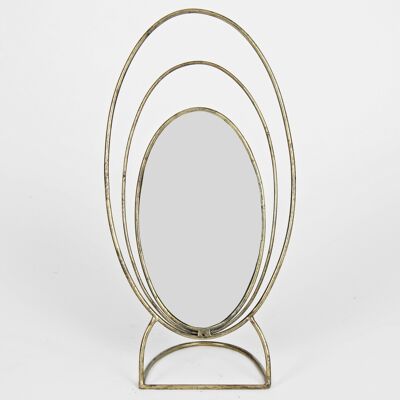 Oval Mirror on Stand