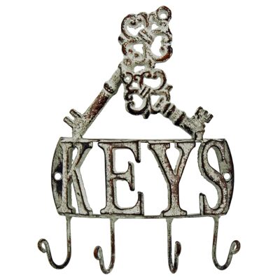 Curved "Keys" 4 Hooks