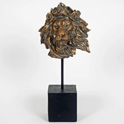 Lion Head on Stand