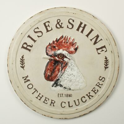"Rise and Shine" Wall Plaque