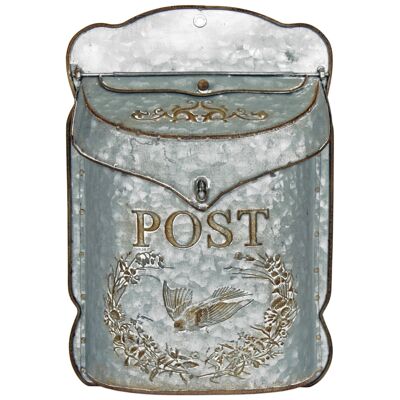 "Post" Mail Box, Silver
