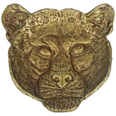 Leopard Dish, Gold