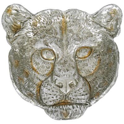 Leopard Dish, Silver