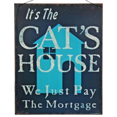 "It's The Cat's House…" Sign