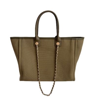 Bolso Tripoli combinado con cadenas green