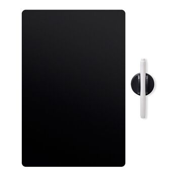 Réfrigérateur pour tableau blanc, Noir, magnétique, avec marqueur 1